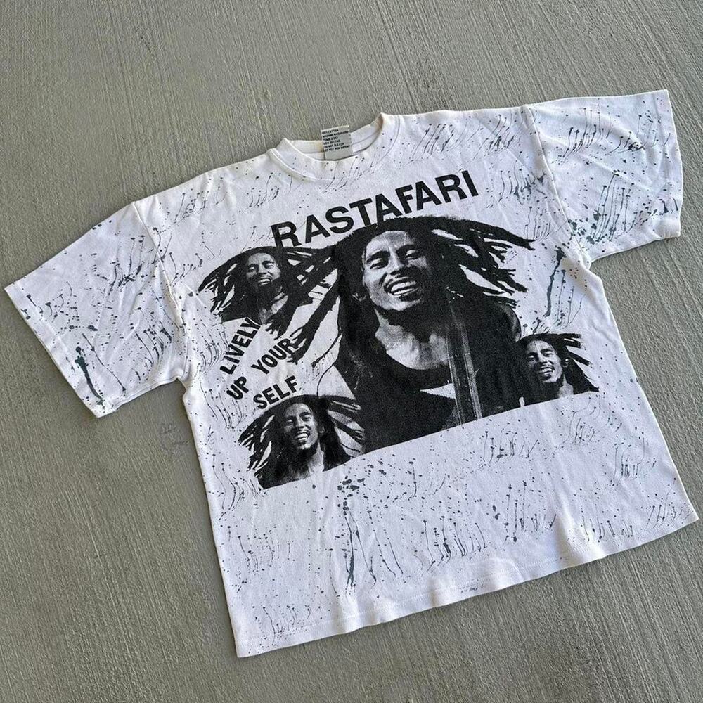 Vintage 90s Bob Marley Graphic Tee